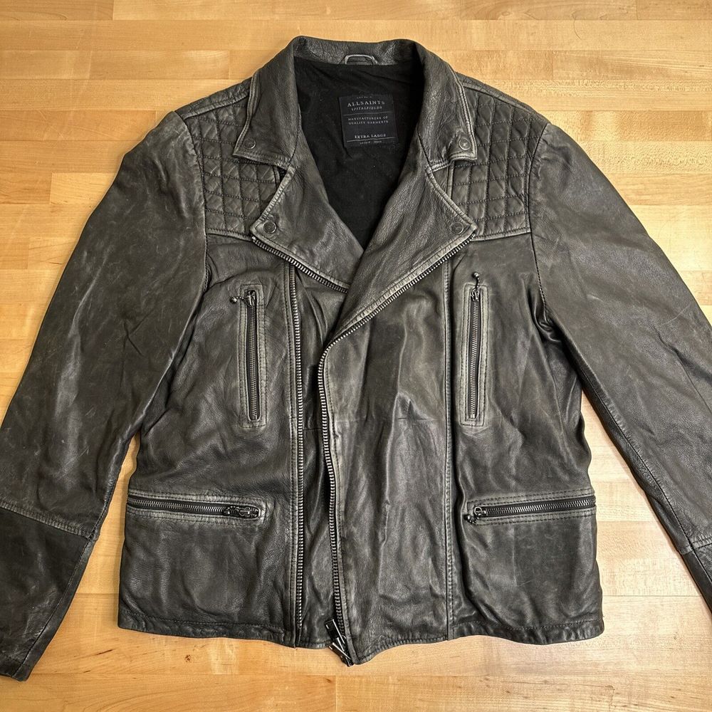 Allsaints Leather Jacket Men’s XL